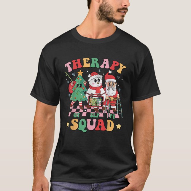 Julterapi Squad SLP OT PT-arbete T Shirt (Framsida)