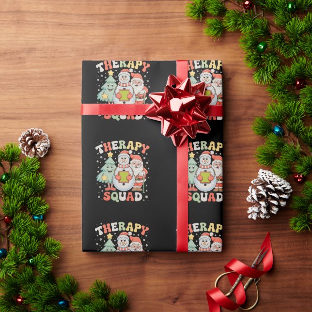 Julterapi Squad SLP OT PT Besättning Tomte Xmas Presentpapper (Julgåva)