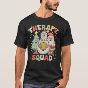 Julterapi Squad SLP OT PT Besättning Tomte Xmas T Shirt