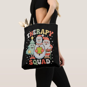 Julterapi Squad SLP OT PT Besättning Tomte Xmas Tygkasse