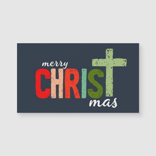 Jultext Merry Kristus Kristus (Framsida)