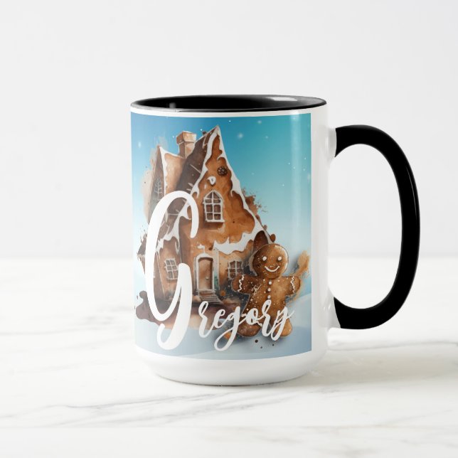 Jultid Alphabet Anpassade Mugg (Höger)