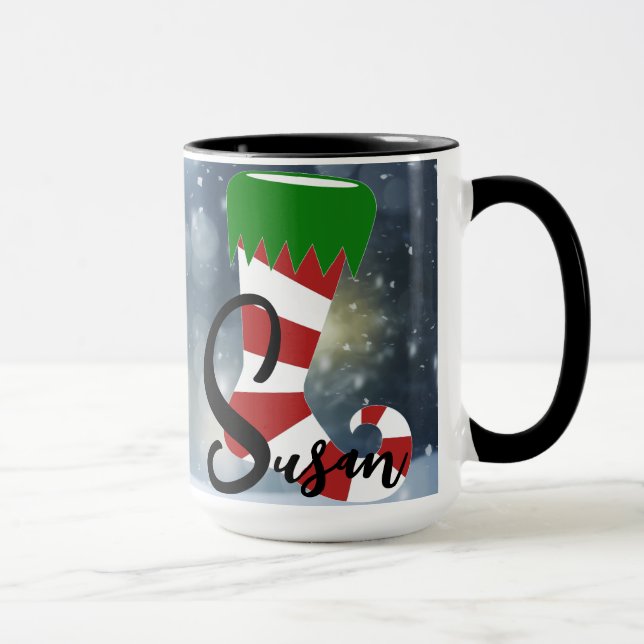Jultid Alphabet Anpassade Mugg (Höger)