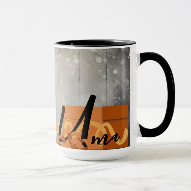 Jultid Alphabet Anpassade Mugg (Höger)