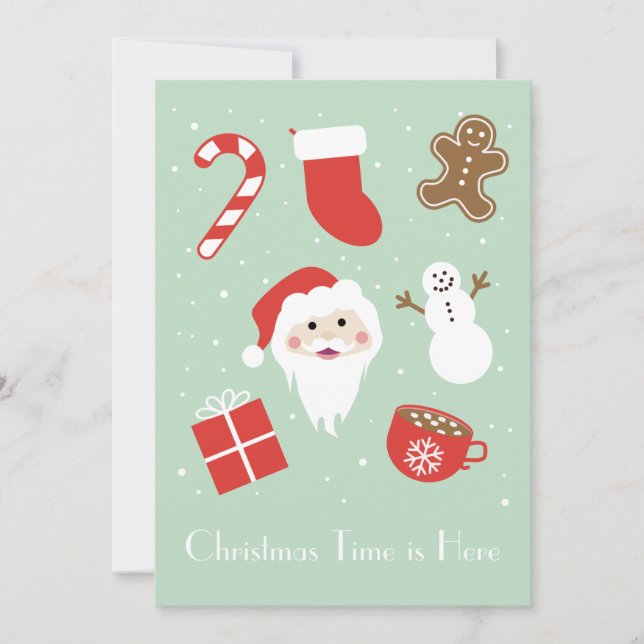 Jultid är här julkort (Framsida)