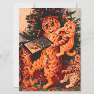 Jultid Catland Louis Wain Flat Card