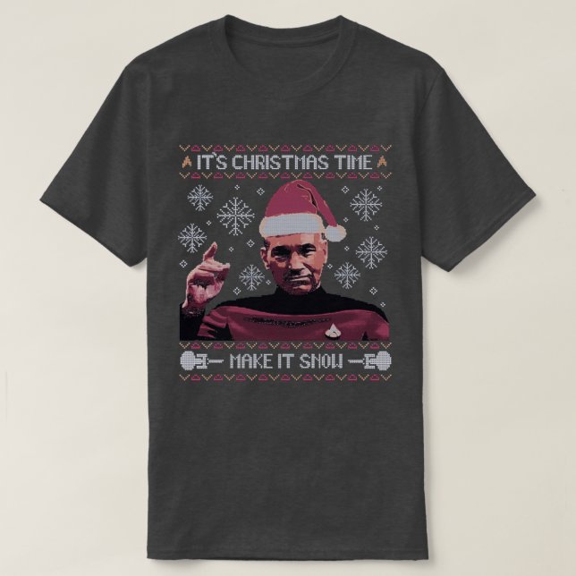 Jultid gör det till Snö T Shirt (Design framsida)