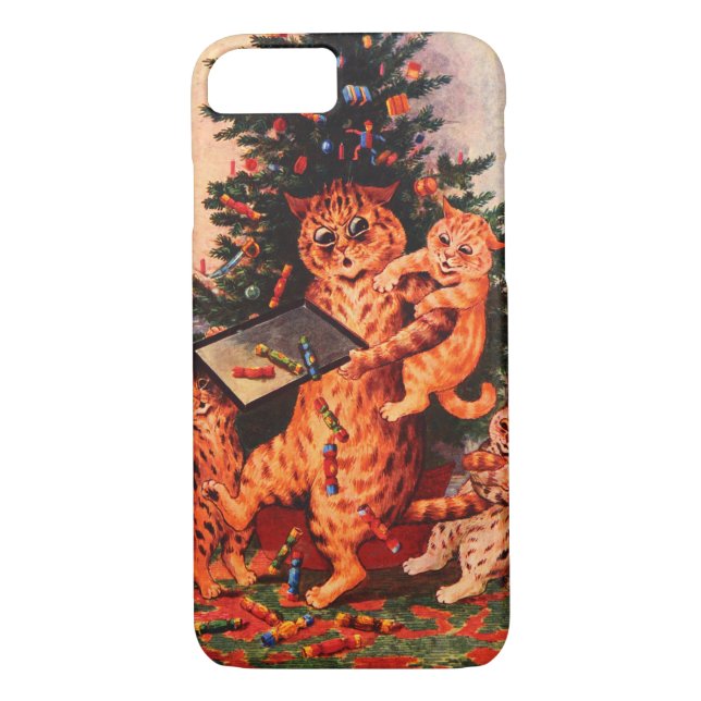 Jultid i Catland Louis Wain Case-Mate iPhone Skal (Baksida)