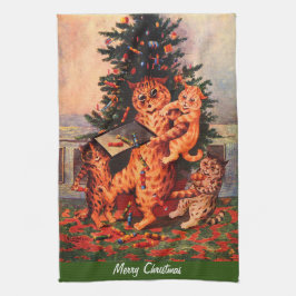 Jultid i Catland Louis Wain Kökshandduk