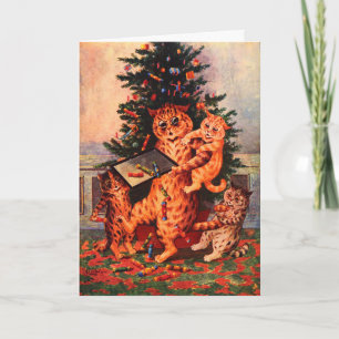 Jultid i Catland Louis Wain Kort