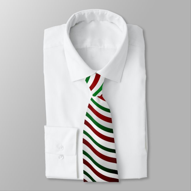 Jultider Cute Candy cane Helgdag Neckties (Bunden)