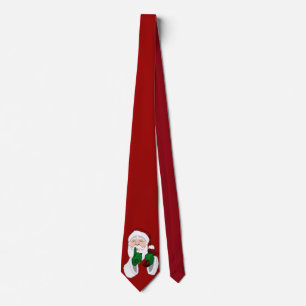 Jultider Cute Jultomten Necktie Anpassa Slips