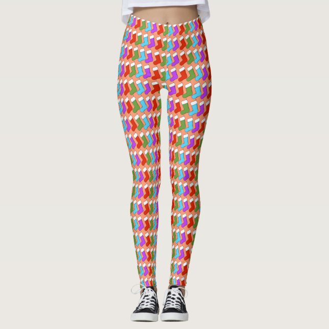 Jultidningar Kvinnors lag Leggings (Framsida)