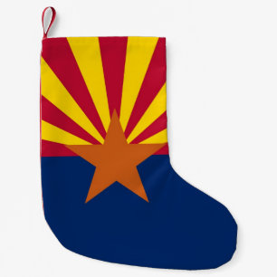 Jultidningar med Flagga Arizona, USA Liten Julstrumpa