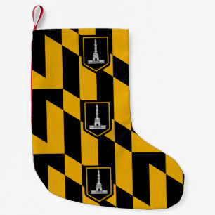 Jultidningar med Flagga Baltimore Liten Julstrumpa