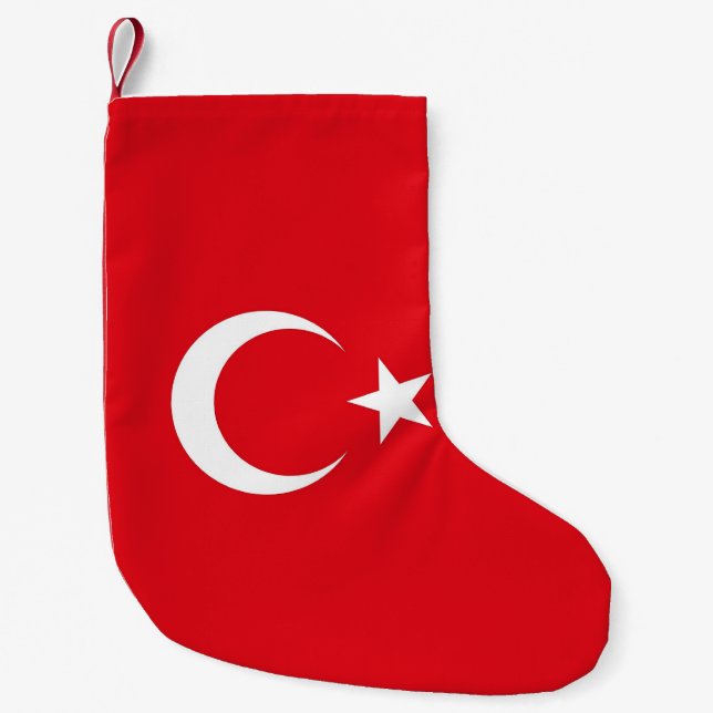 Jultidningar med Flagga Turkiet Liten Julstrumpa (Framsidan)