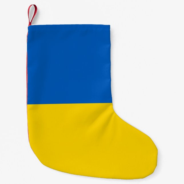 Jultidningar med Flagga Ukraina Liten Julstrumpa (Framsidan)