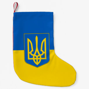 Jultidningar med Flagga Ukraina Liten Julstrumpa