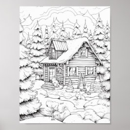 Jultids färgning Poster