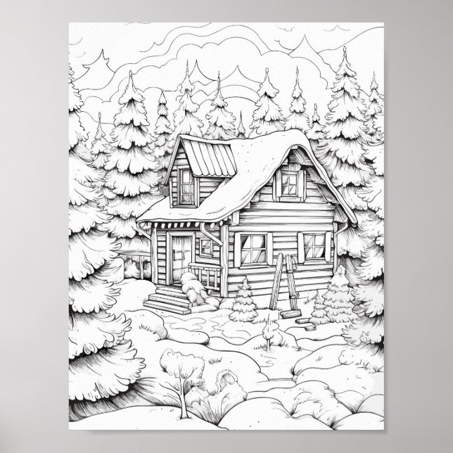 Jultids färgning Poster (Framsidan)