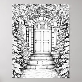 Jultids färgning Poster