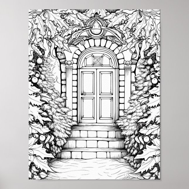 Jultids färgning Poster (Framsidan)