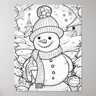 Jultids färgning Poster