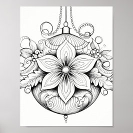 Jultids färgning Poster