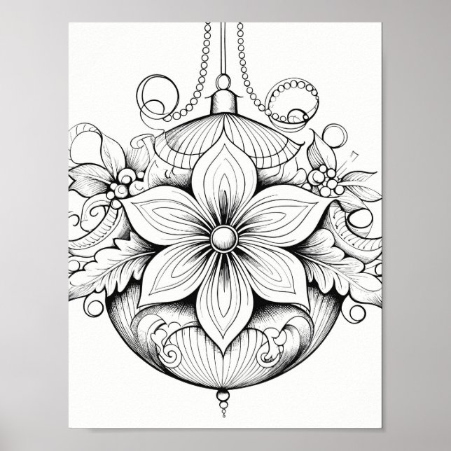 Jultids färgning Poster (Framsidan)