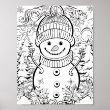 Jultids färgning Poster