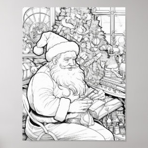 Jultids färgning Poster