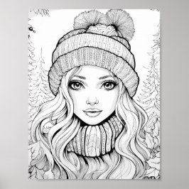 Jultids färgning Poster