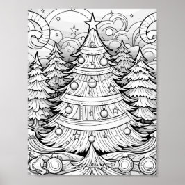 Jultids färgning Poster