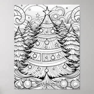 Jultids färgning Poster