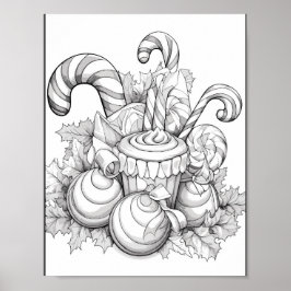 Jultids färgning Poster