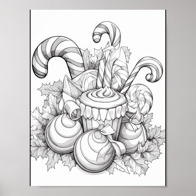 Jultids färgning Poster (Framsidan)