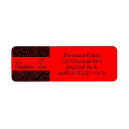Jultidsetikett Returadress Etikett