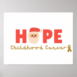 Jultidskrift Poster Helgdag för barncancer