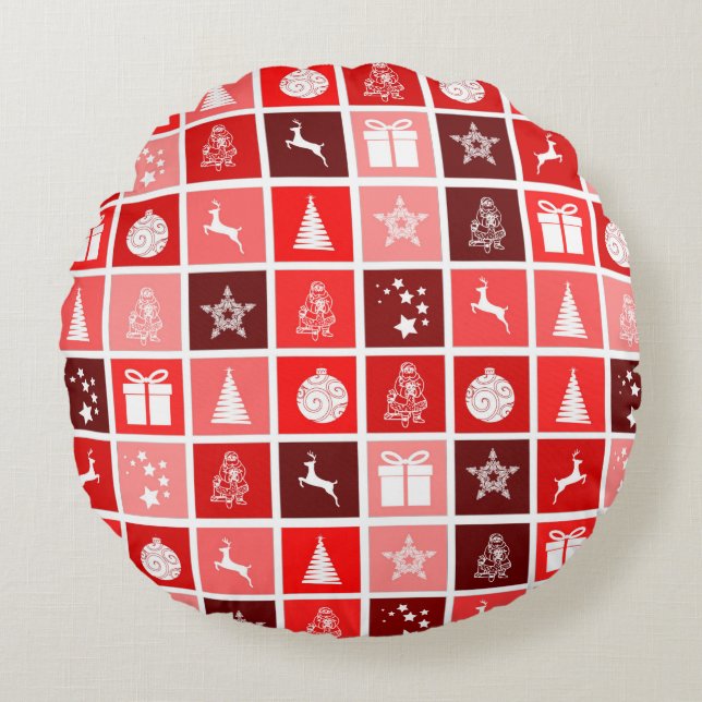 Jultidskudde Rund Kudde (Framsidan)