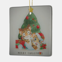 Jultiger Julgransprydnad Keramik