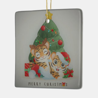 Jultiger Julgransprydnad Keramik