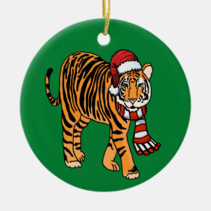 Jultiger Julgransprydnad Keramik