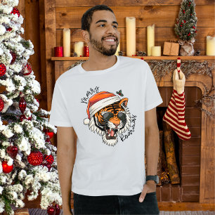 Jultiger   Merry Roarmas Helgdag T-Shirt