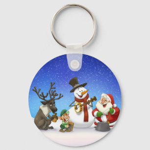 Jultillbringaremusikband Keychain Nyckelring