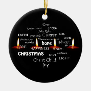 Jultipografi Julgransprydnad Keramik
