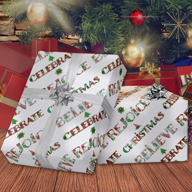 Jultipografi över den slutliga röda Grönten Presentpapper (Skapare uppladdad)