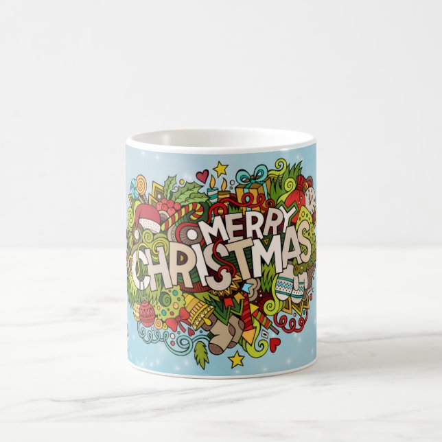 jultjej munter julstämning Kaffemugg (Center)