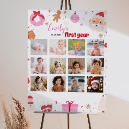 Jultomårsevenemanget Photo Milestone-signatur Poster