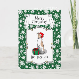 Jultomat Hat-piskan Hund Fawn & white Cute Kort