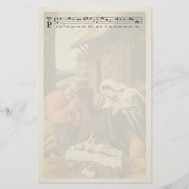 Jultomativitet, chant-stationeri brevpapper (Framsida)